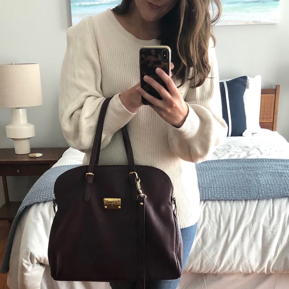 Valentina leather purse tote